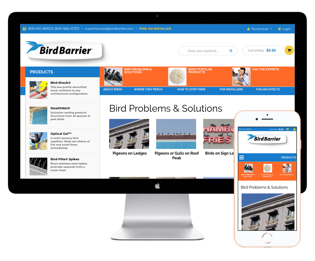 Bird Barrier website
