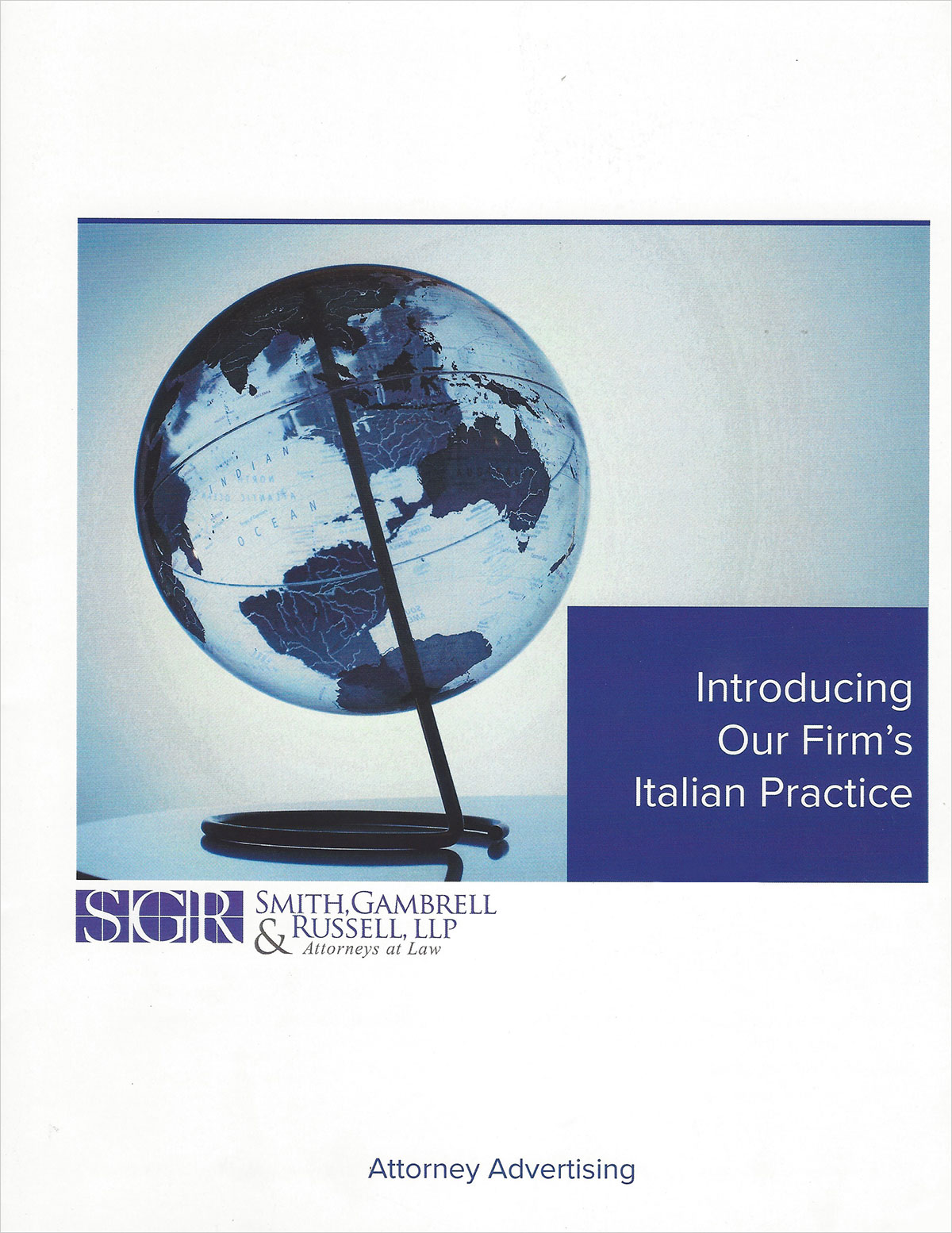 SGR marketing collateral before