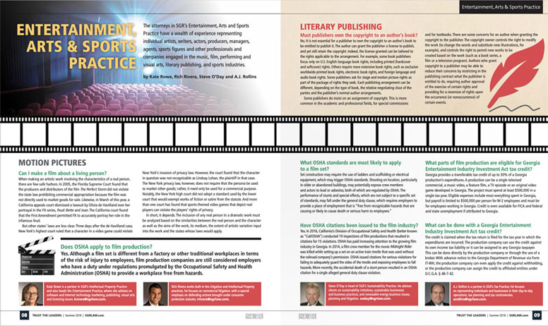 Trust the Leaders magazine spread